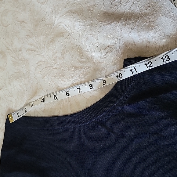 Hart Schaffner Marx Fine Merino Wool Sweater Vest Tall Man Navy Blue XLT 2XT NWT - Picture 9 of 15